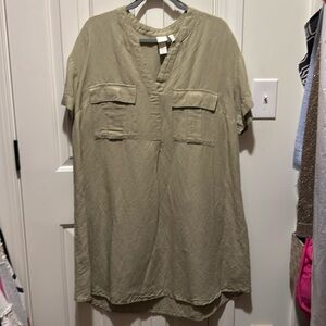 Khaki H&M dress size 12